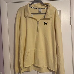 LOWEST PRICE - PINK Light Yellow Quarter Zip